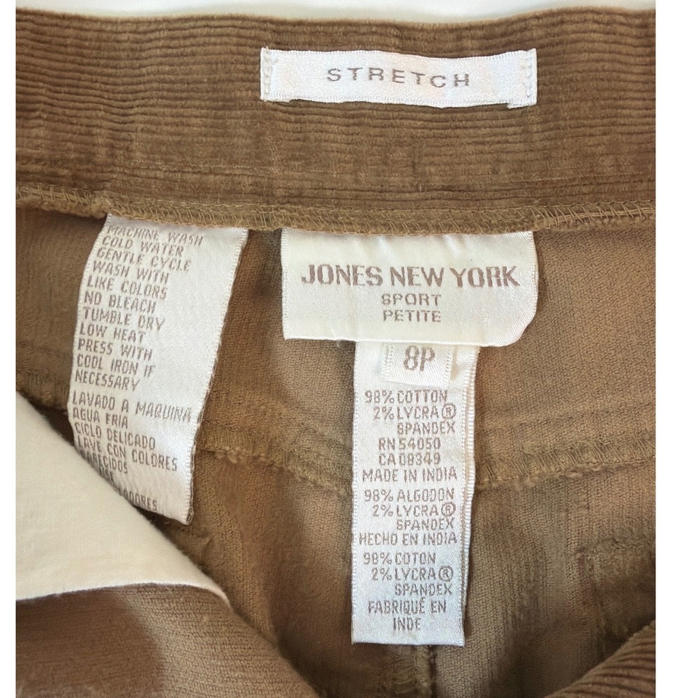 Vintage Jones New York Corduroy Maxi Skirt 8 Petite Western Retro Neutral Preppy - Picture 8 of 11